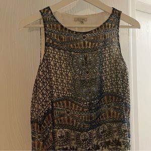 Max Studio Tunic Blue White XS